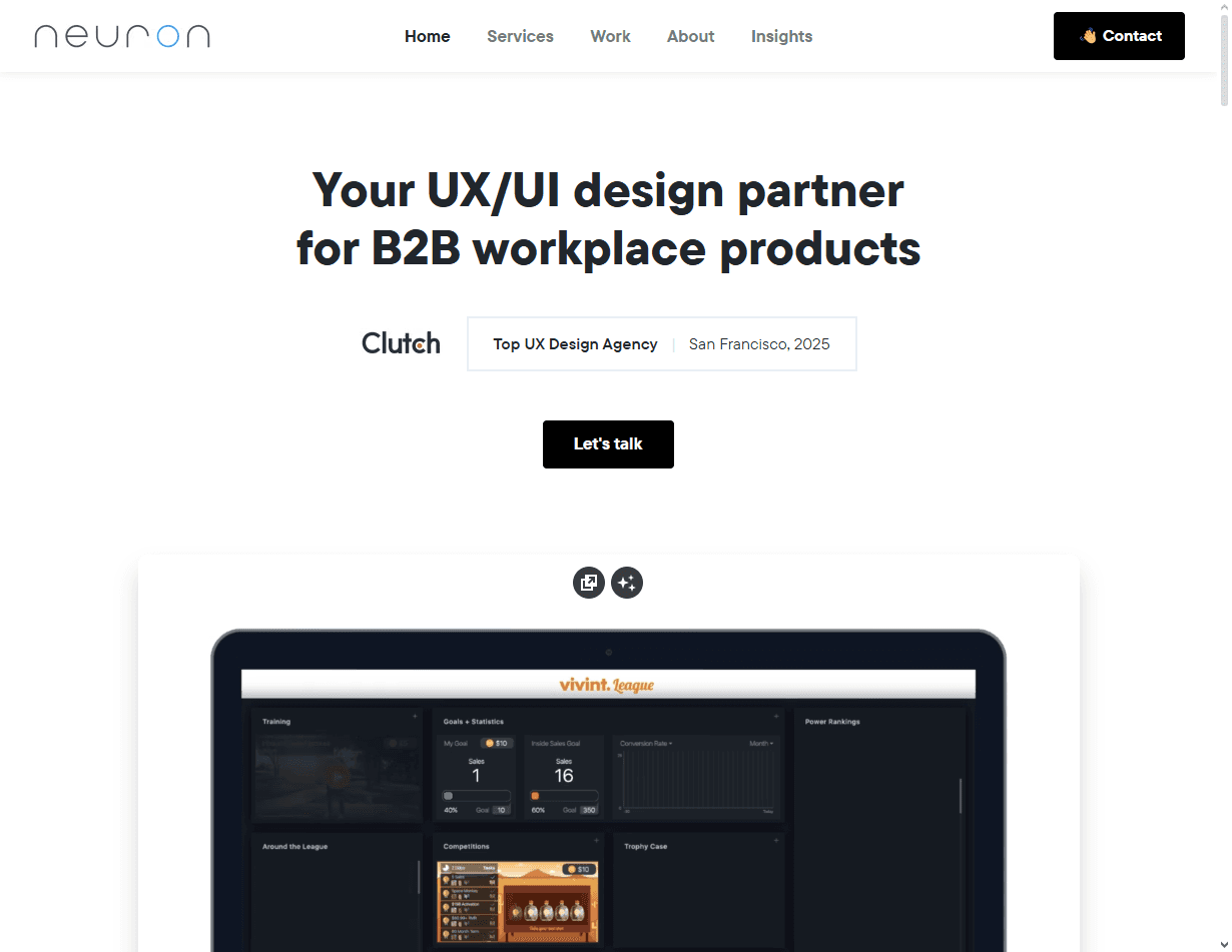 Neuron is one of the best mobile navigation UX design agencies for enterprise SaaS mobility.