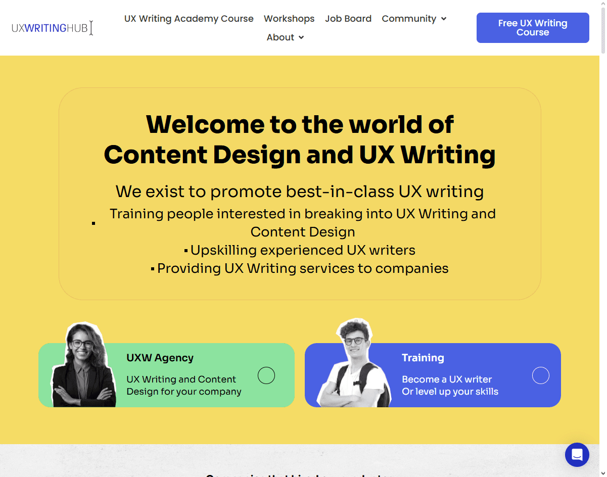UX Writing Hub: one of the best app icon design agencies supporting narrative-rich apps