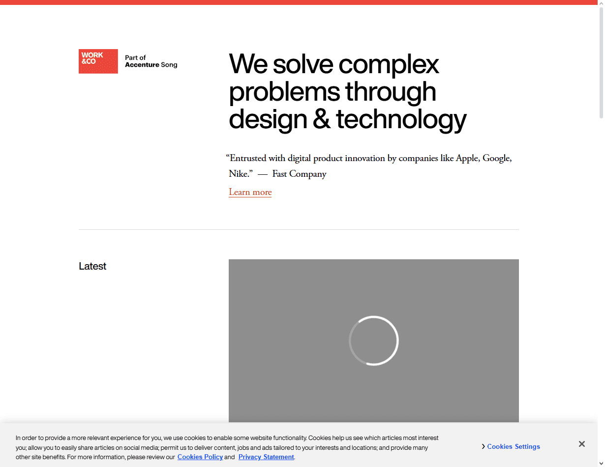 Work & Co: enterprise product design firm among the best localization-ready design agencies for large-scale tools