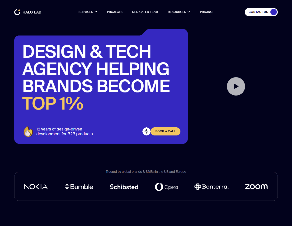 Halo Lab: modern studio included in the best customer portal design agencies for frictionless flows