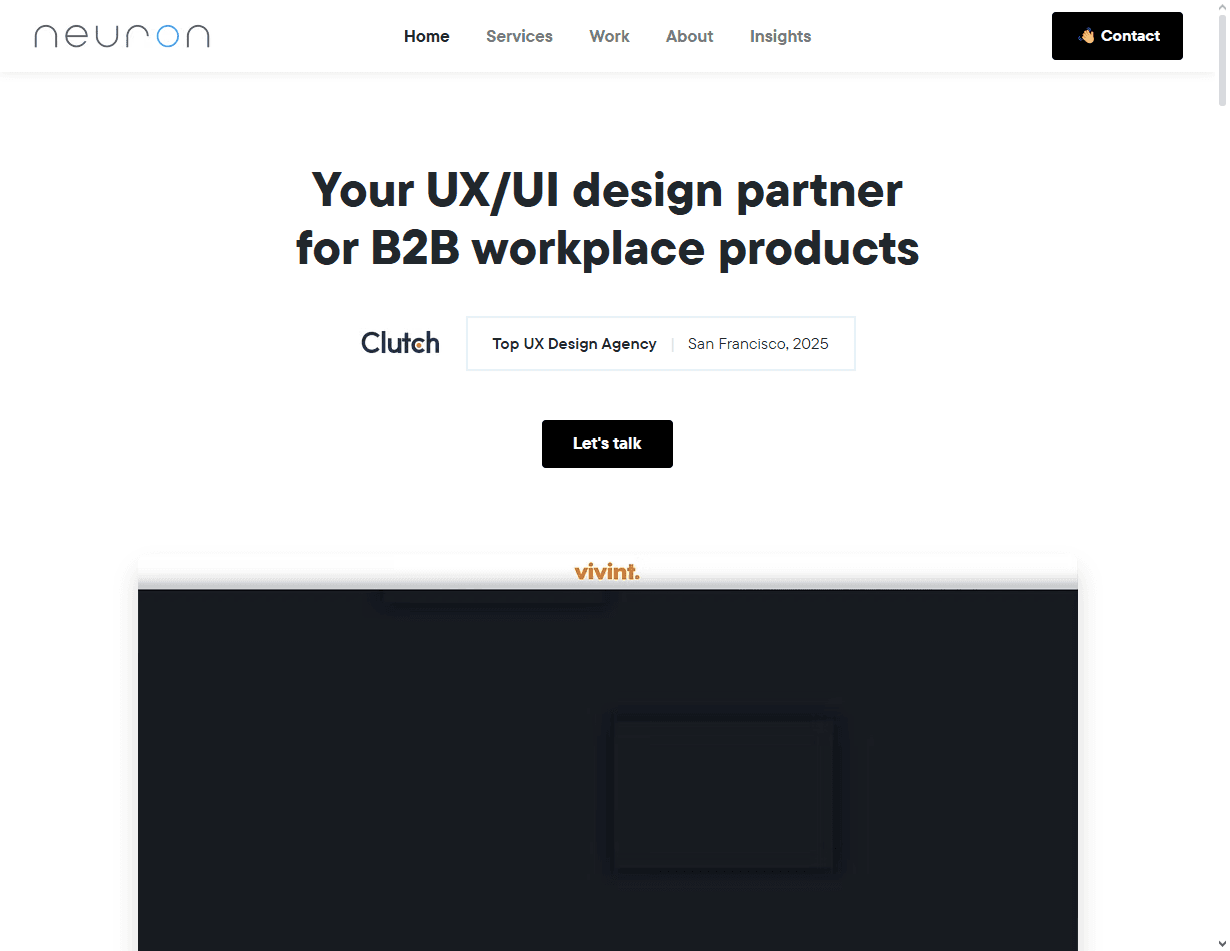 Neuron: strategic studio featured among the best internal tool design agencies for performance optimization