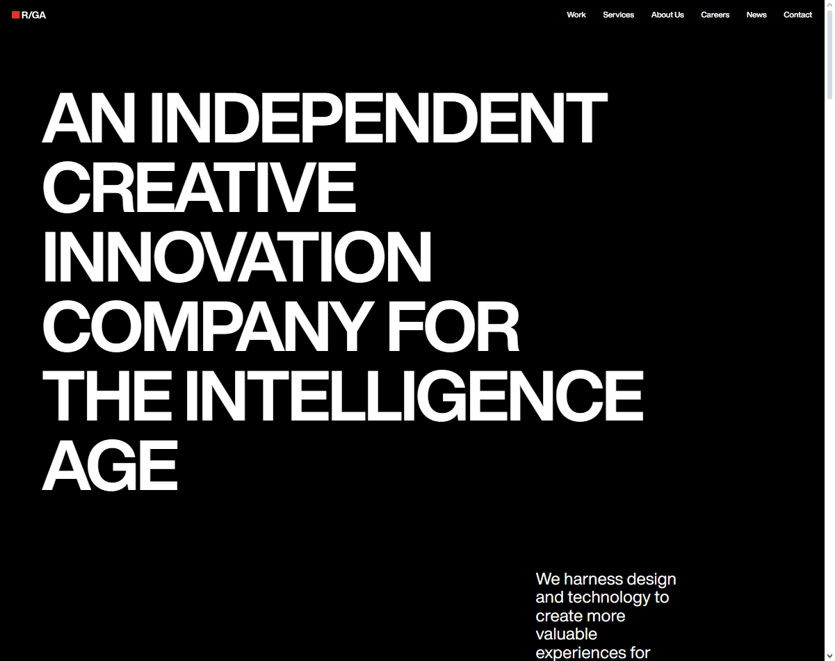 R/GA: one of the best gesture interaction design agencies blending interaction with brand storytelling