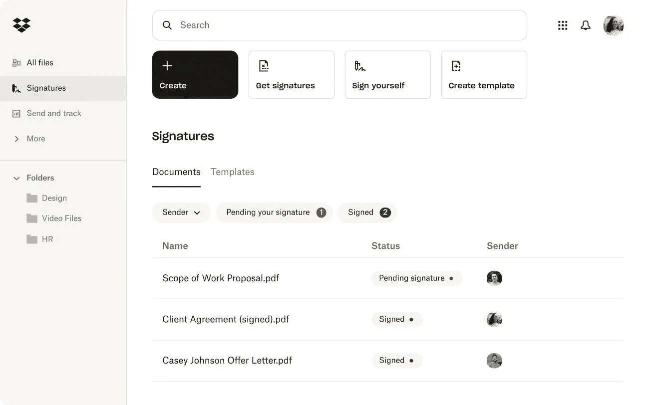 Dropbox pricing interface featuring accordion UI examples that expand to show features, benefits, and plan details clearly.