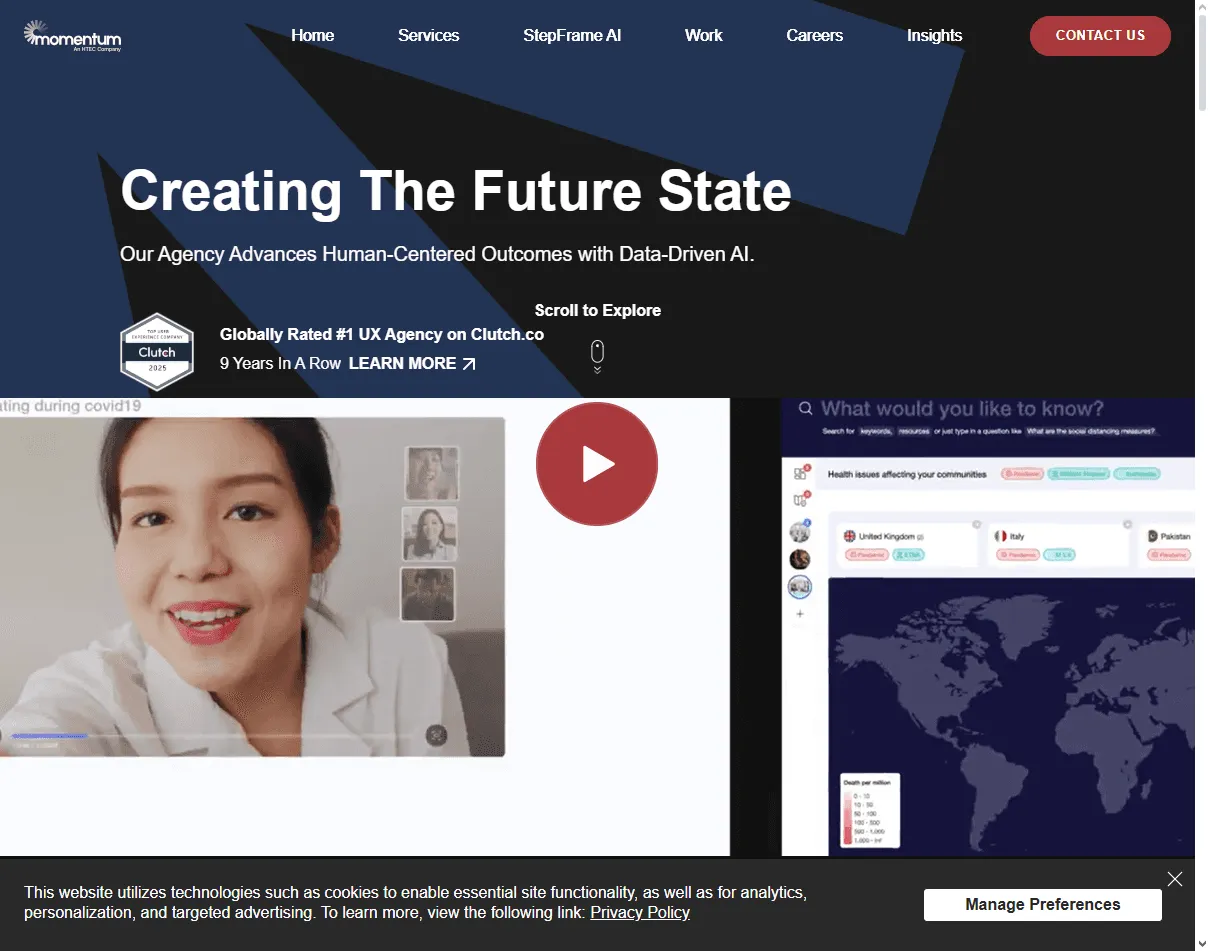 Momentum Design Lab: product-first global agency among the best Insuretech UX agencies for modernizing compliance-focused platforms
