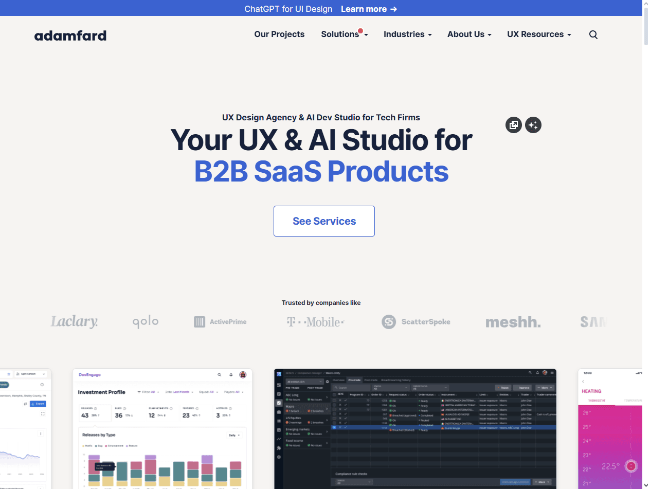 Adam Fard: Hybrid agency ranked among the Best Web3 UX Agencies for usability testing