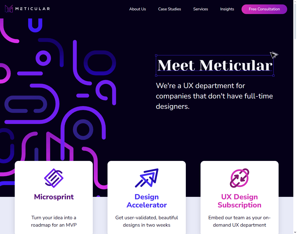 Meticular: boutique Utah-based team among the best Insuretech UX agencies for CRM and back-office quoting flows