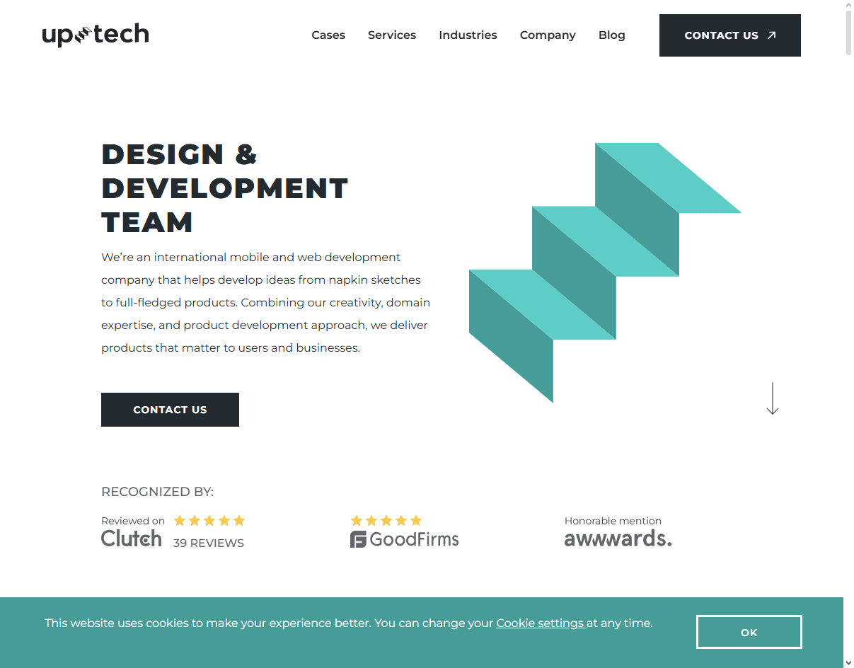 Uptech – Agile UX design agency for aerospace MVPs and fast-launch collaboration tools.