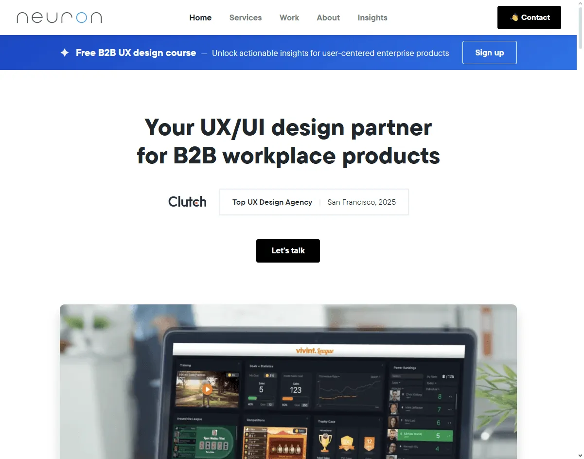 Neuron: one of the best app icon design agencies with clean, modern app-first branding