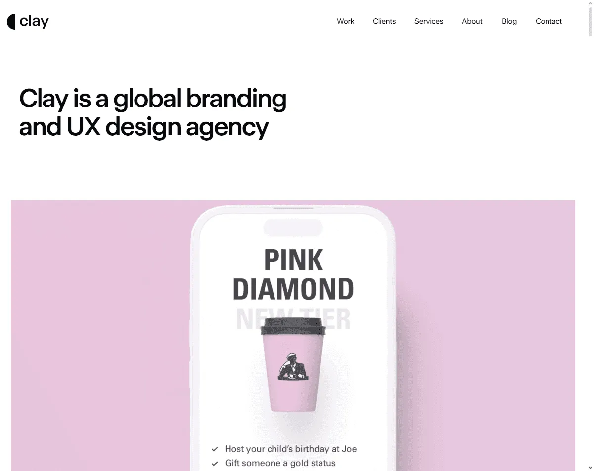 Clay: one of the best gesture interaction design agencies focused on seamless gestures