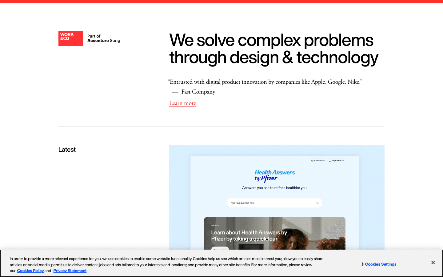 Work & Co: Rapid prototyping listed among the best cybersecurity product design agencies for Digital Product Design
