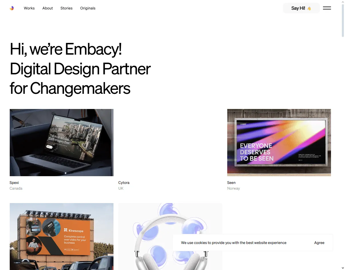 Embacy: Best Crowdfunding UX Agency for landing pages that blend branding and conversion-first UX