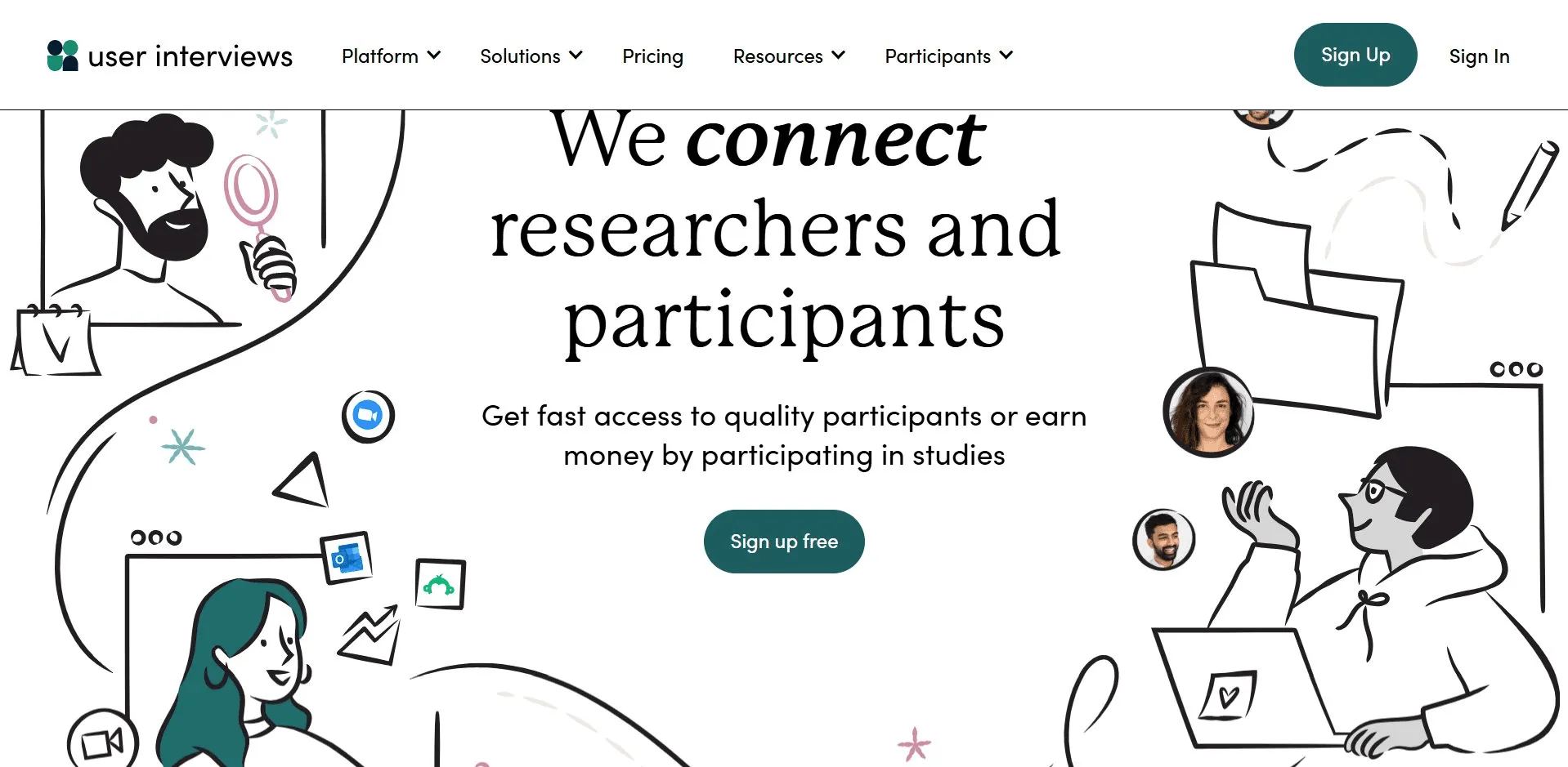 UserInterviews isn't a user testing platform itself, but rather a powerful recruitment engine that connects you with high-quality participants.