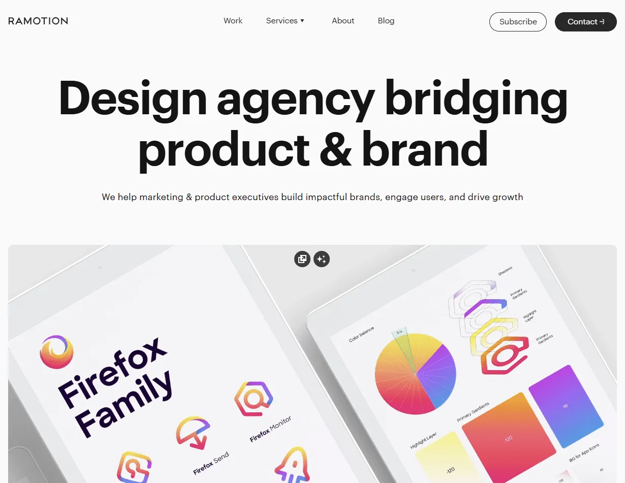 Ramotion is one of the best mobile navigation UX design agencies with sleek interaction models.