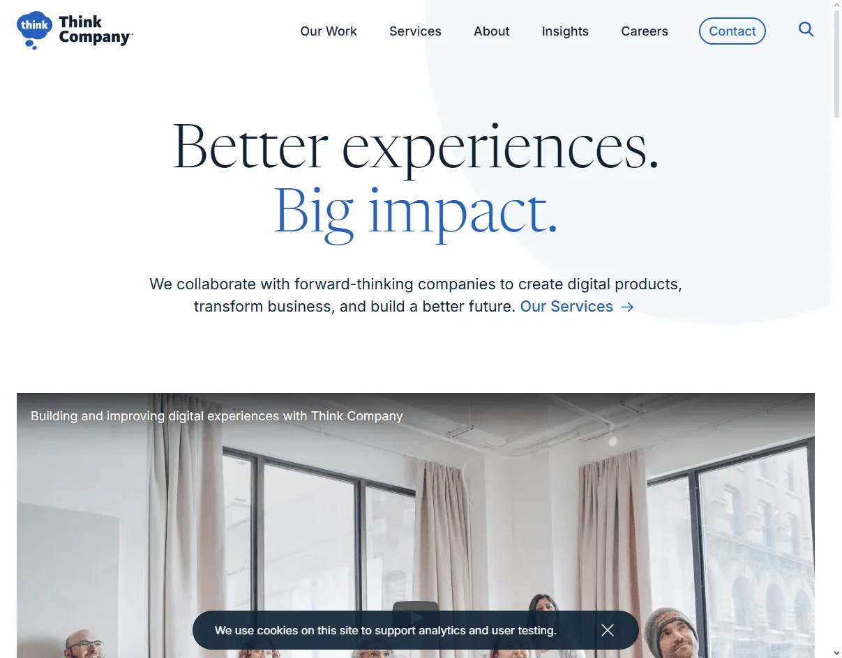 Think Company – UX agency for enterprise oil and gas systems with a focus on compliance and UX writing.