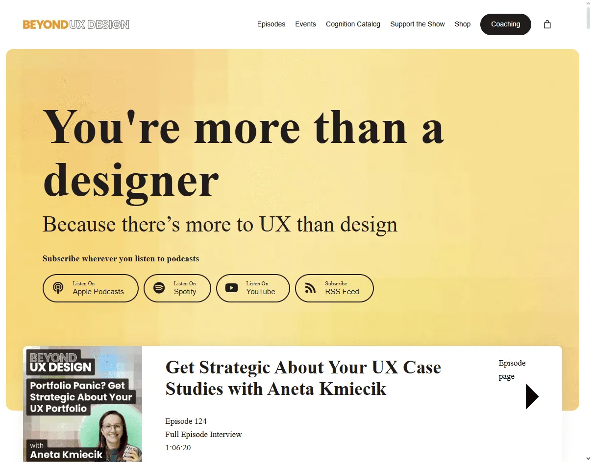 Beyond: one of the best UX agencies for product-led startups shipping thoughtful updates