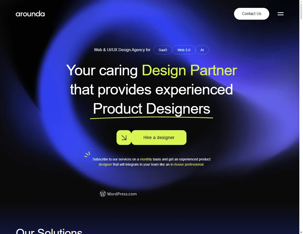 Arounda: growth-focused studio featured in best personalization UX design agencies
