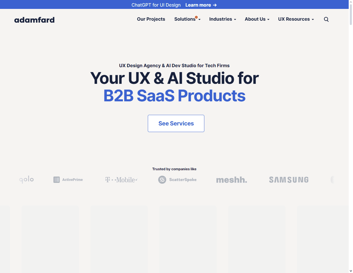 Adam Fard: considered a top name among the best analytics dashboard design agencies for complex SaaS UX