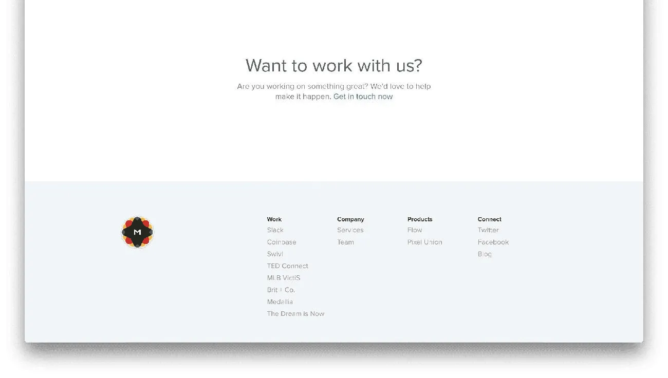 Canva website footer with simple text links, social icons, responsive layout for mobile, and beginner-friendly design consistency.