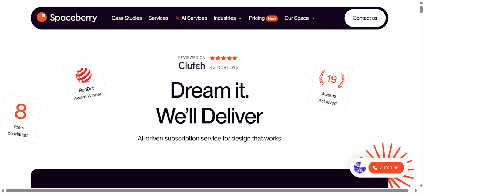 Spaceberry Studio is a product design and development agency known for delivering end-to-end digital product experiences, combining UX strategy, UI design, and product development support.