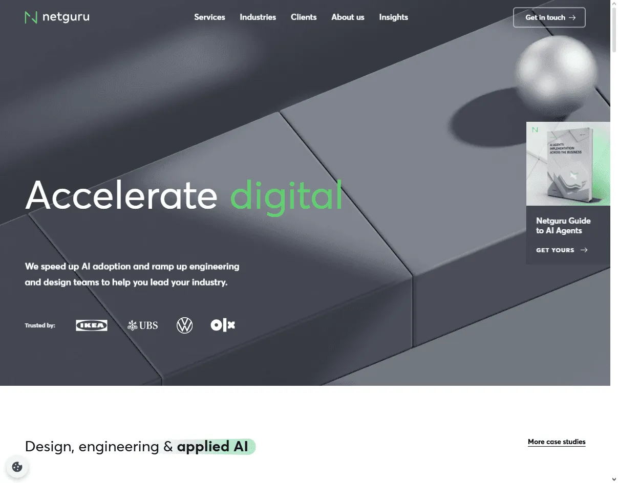 Netguru: full-service Poland-based agency ranked among the best personal finance UX agencies for scalable fintech