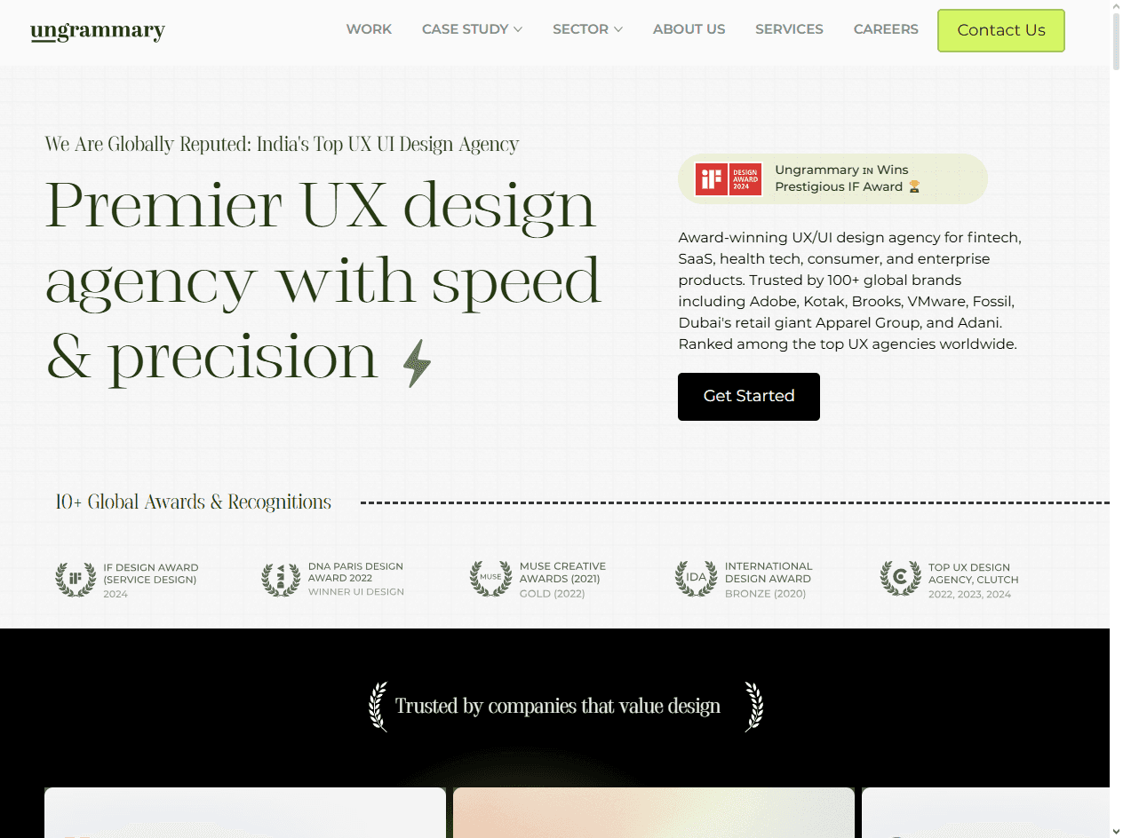 Ungrammary: Mumbai-based in-office studio ranked in Best IT UX Agencies for scalable UI kits and IT SaaS platforms